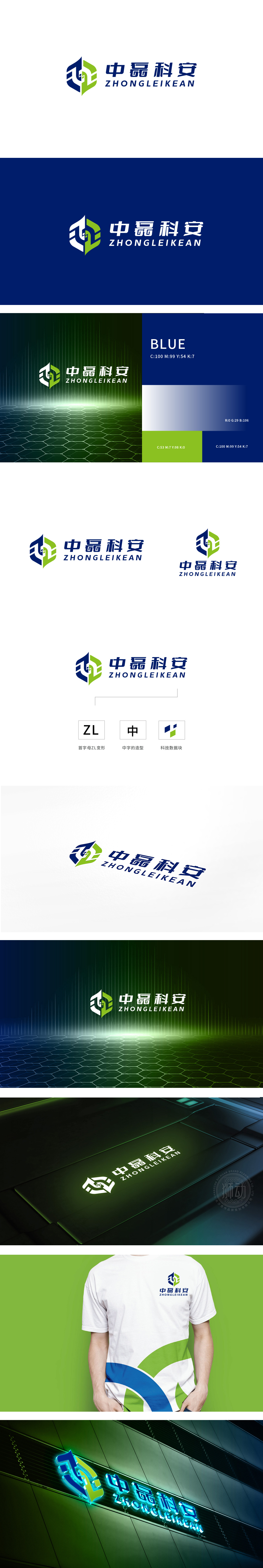 中磊科安 科技 LOGO设计