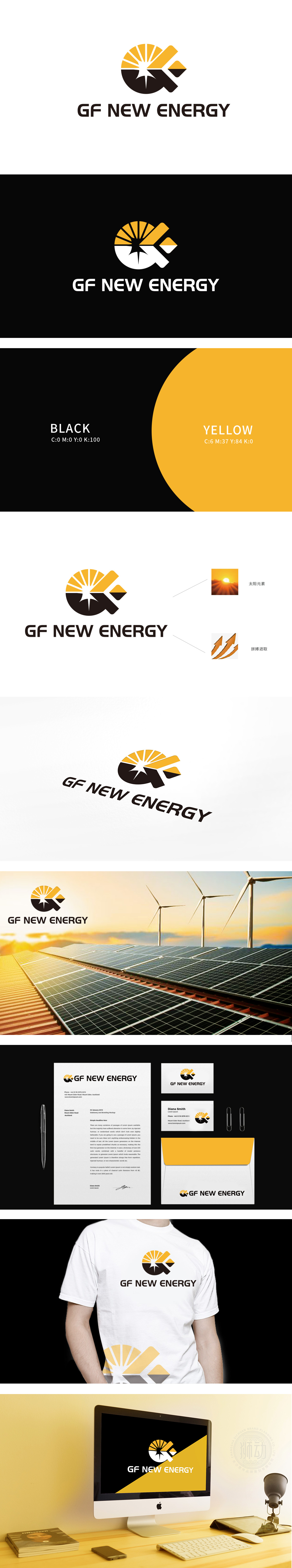 GF New Energy 化工/能源 LOGO设计
