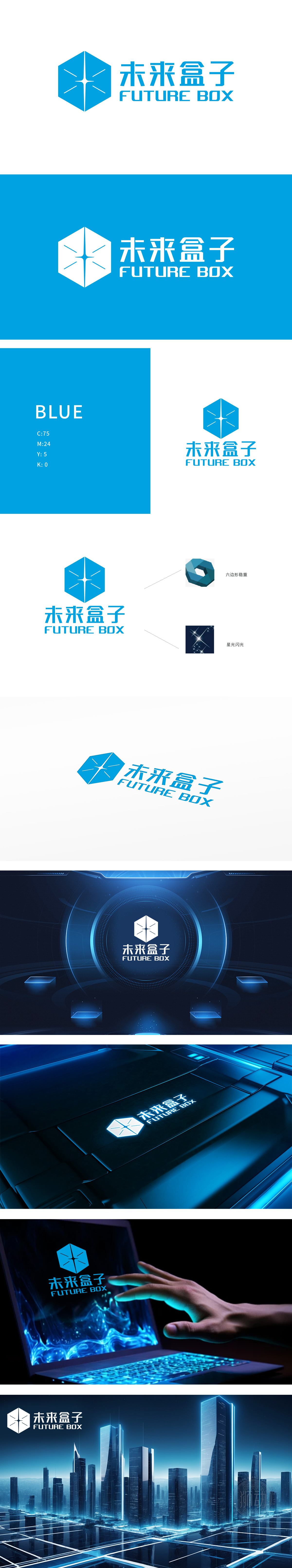 未来盒子 IT/软件/研发 LOGO设计