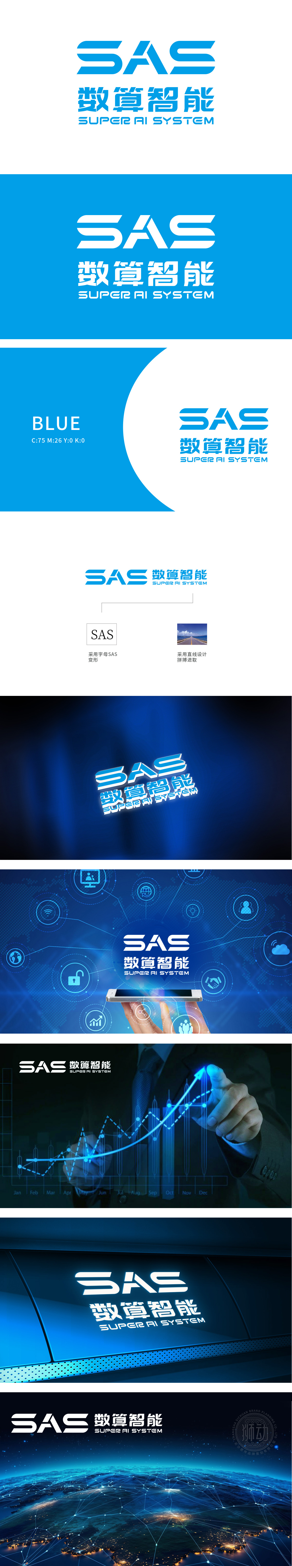 SAS数算智能	IT/软件/研发	LOGO设计