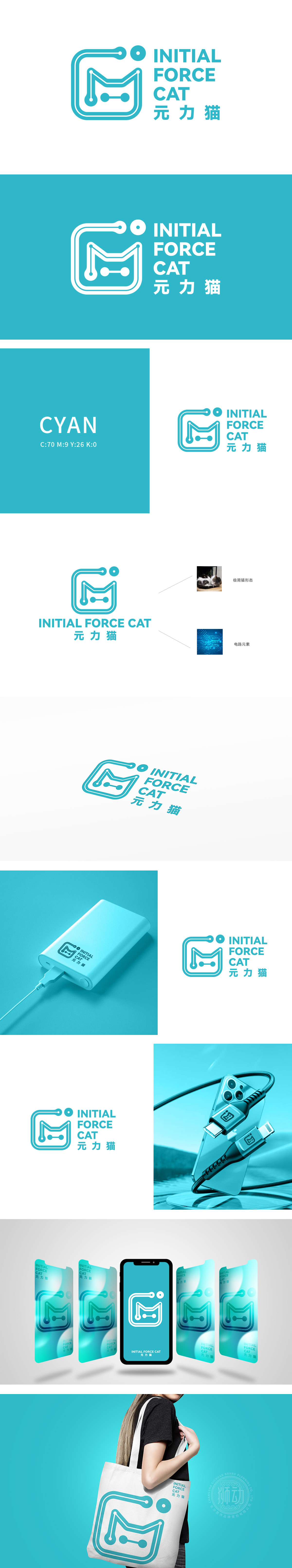 元力猫	电子/家电产品	LOGO设计