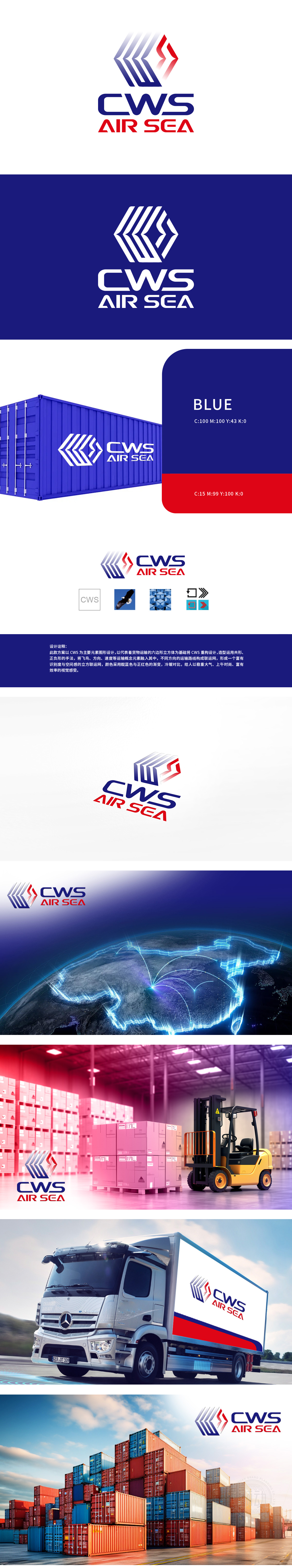 CWS AIR SEA	物流/快递	LOGO设计