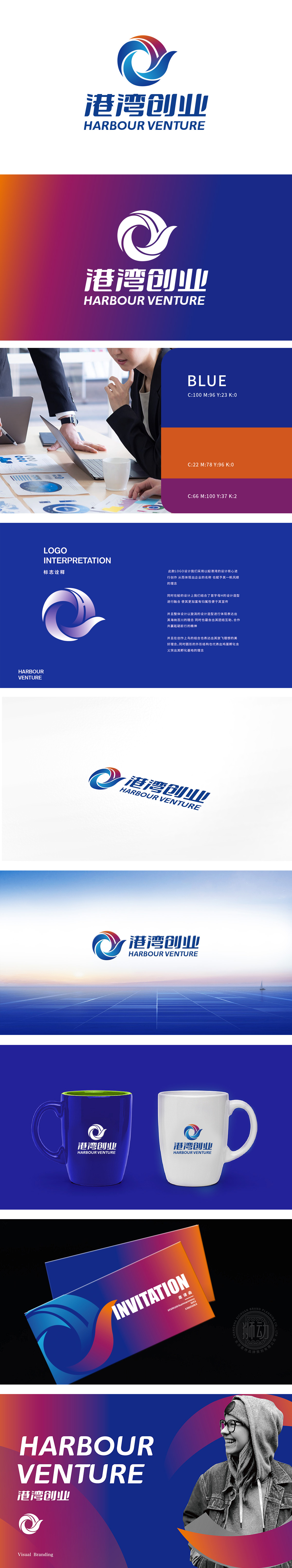 港湾创业	商业咨询	LOGO设计