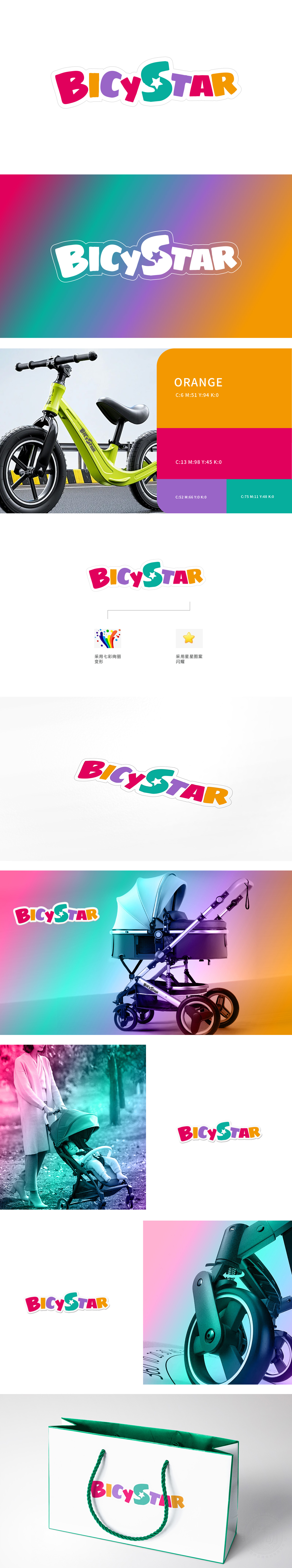 bicystar	服装/鞋帽/配饰	LOGO设计