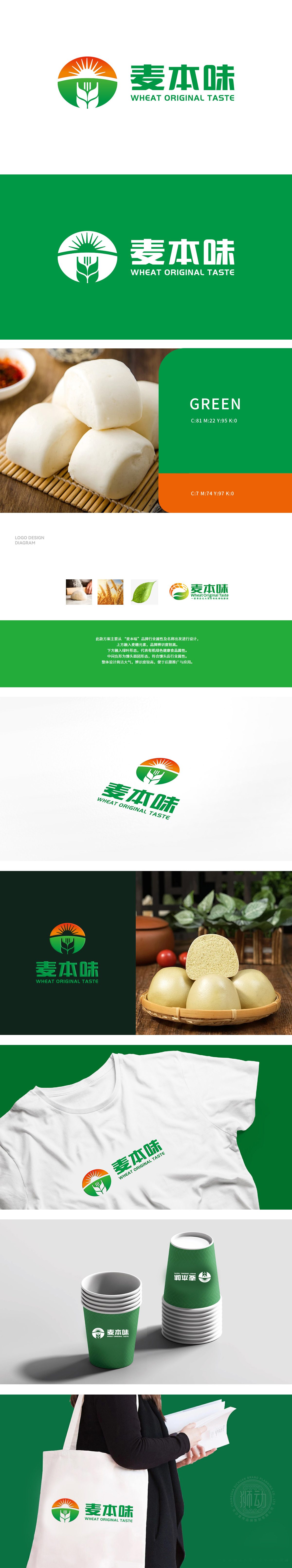 麦本味 餐饮 LOGO设计