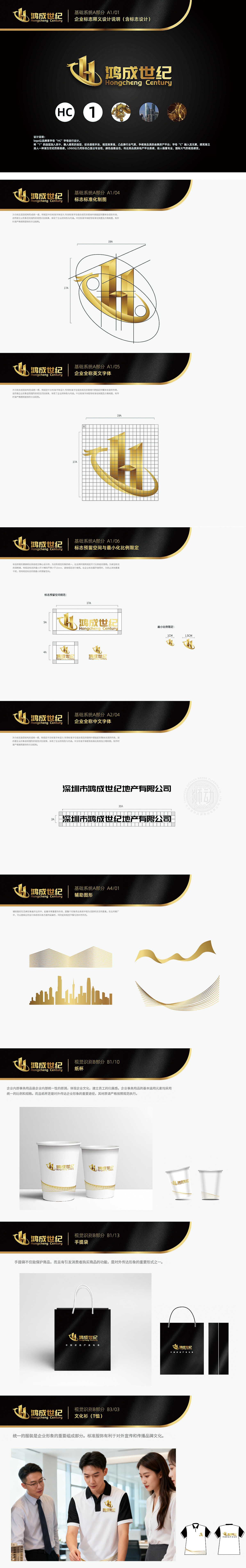 鸿成世纪房地产/物业VI设计