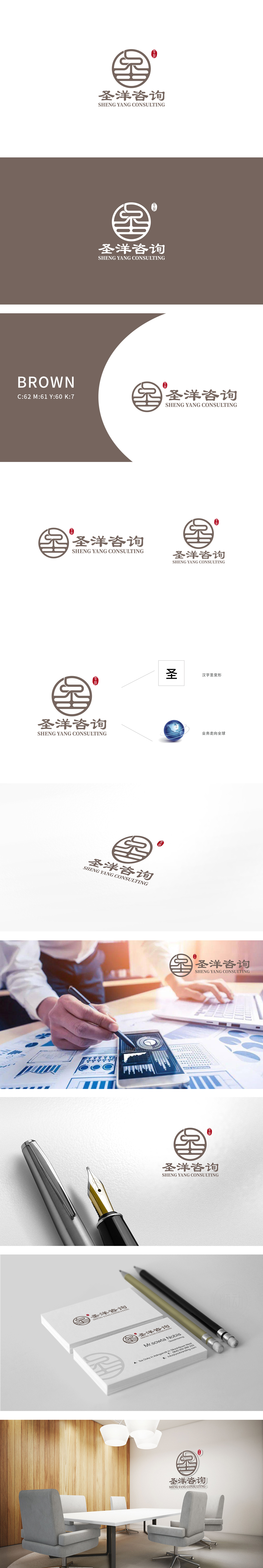 圣洋 商业咨询 LOGO设计