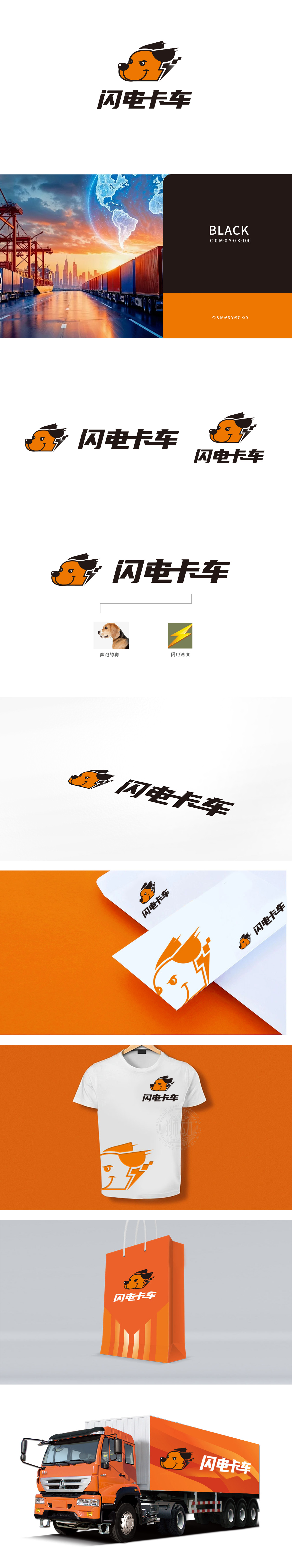 闪电卡车	车辆养护/租赁/销售	LOGO设计