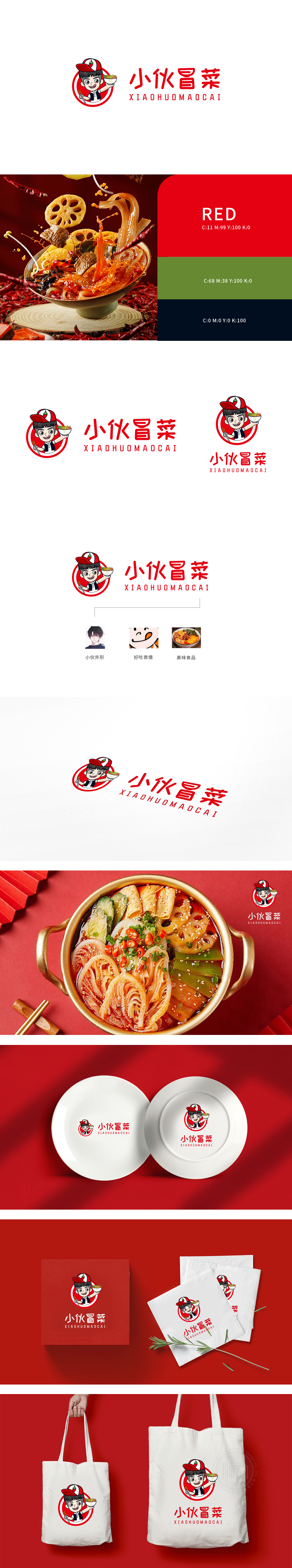 小伙冒菜	餐饮	吉祥物设计