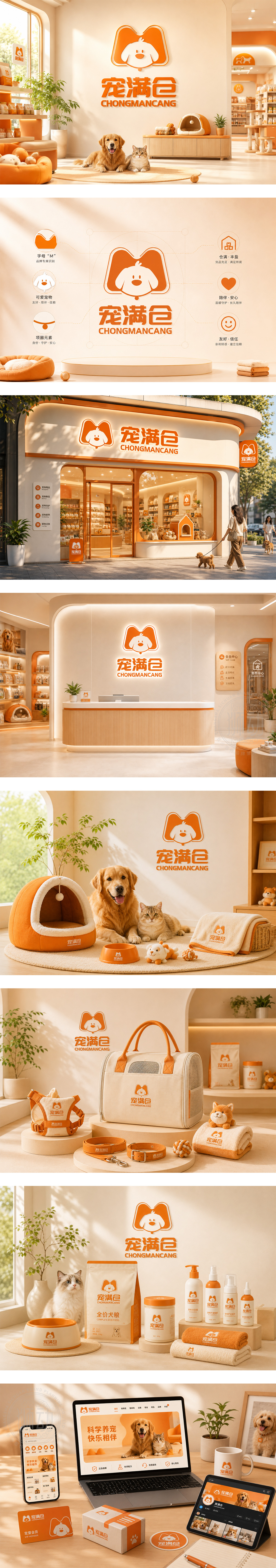 宠满仓宠物用品零售科学养宠服务宠物全价粮宠物护理用品宠物出行装备宠物生活馆