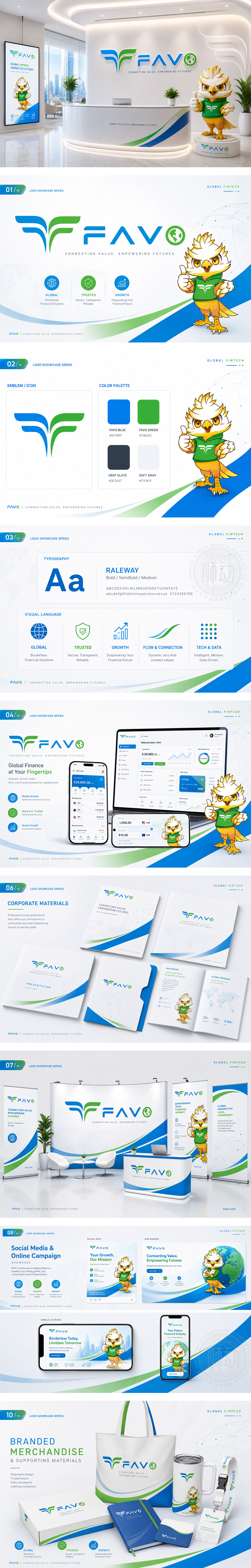 FAVO非凡金融科技外汇服务跨境支付互联网全球商务LOGO商标设计