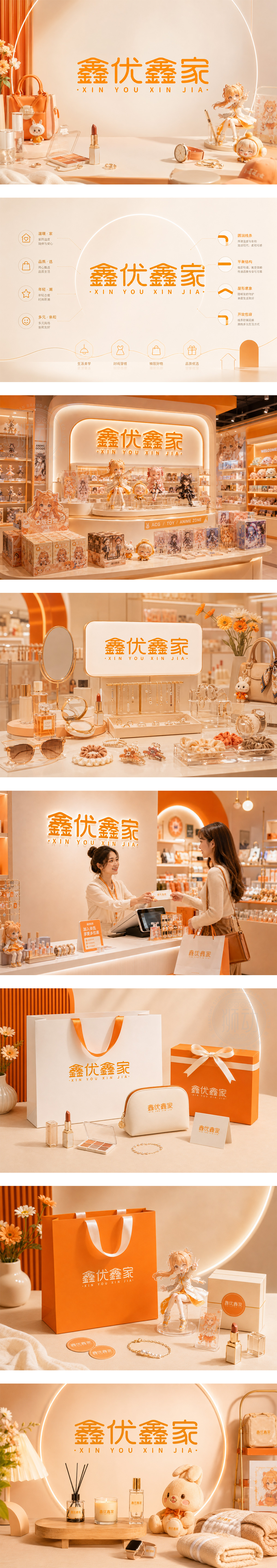 鑫优鑫家精致生活用品治愈系零售盲盒手办萌系文创生活方式集合店