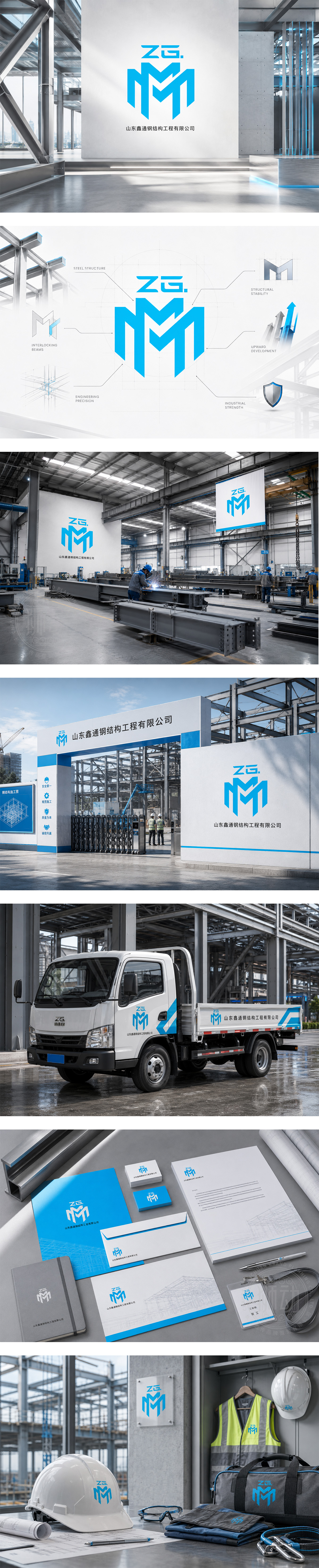 鑫通钢结构设计施工工业厂房建设桥梁工程装配式建筑工程总包工业设备集成