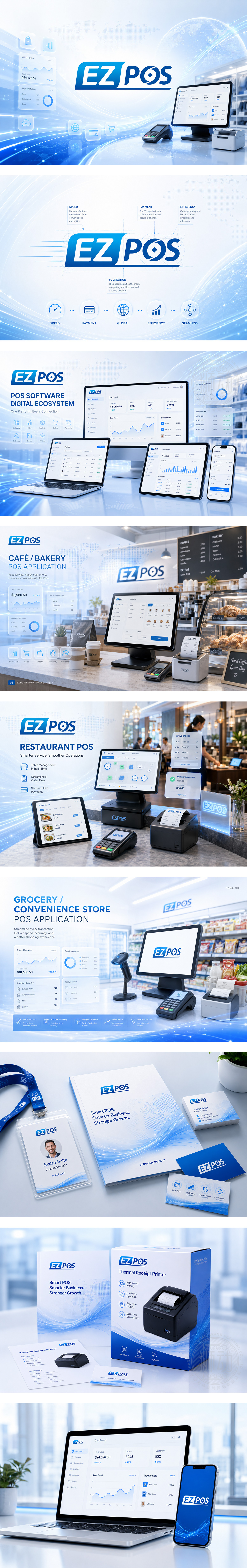 EZ POS零售管理智能终端支付POS系统生态门店数字化云收银智能POS