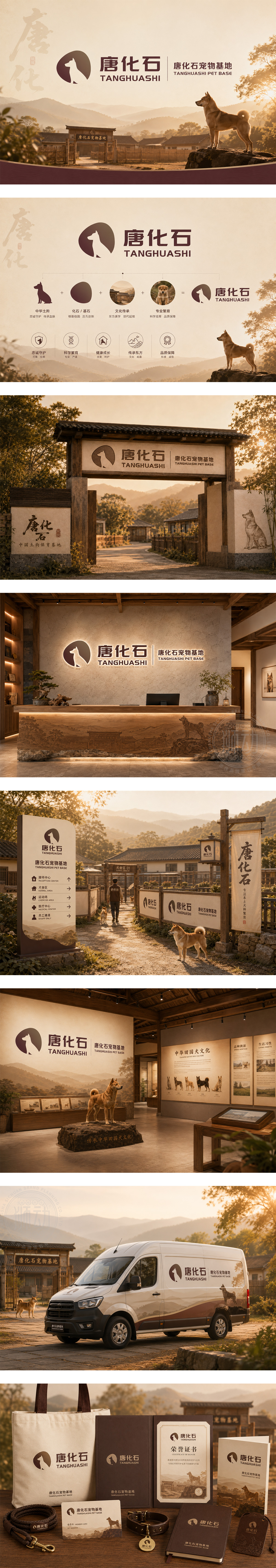 唐化石宠物基地中华田园犬科学繁育田园文旅文化IP打造非遗传承原生犬种
