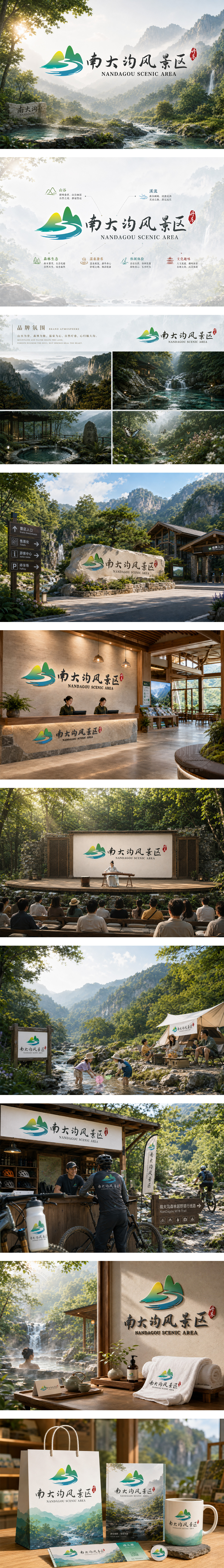 南大沟风景区露营基地温泉SPA导游服务森林康养景区山水文旅品牌