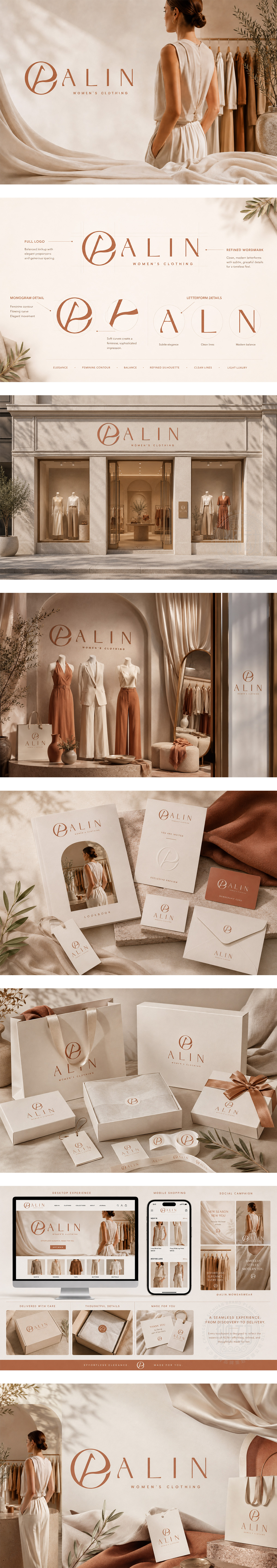 ALIN女装成衣轻奢服饰通勤穿搭质感面料极简设计女装品牌