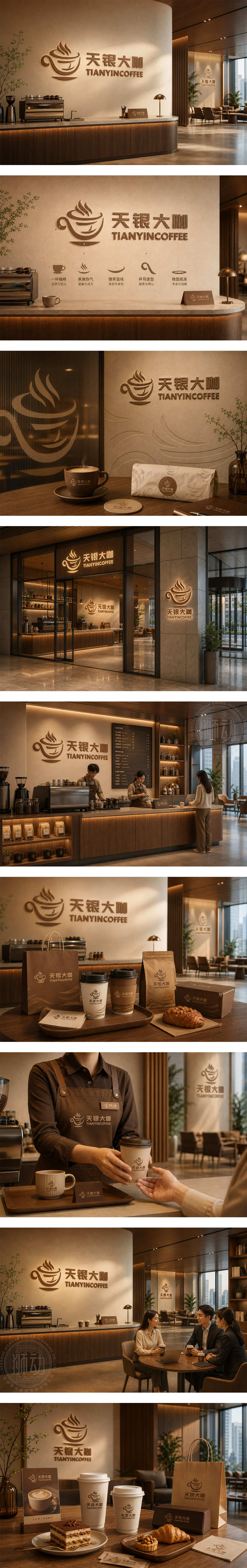 天银大咖咖啡烘焙精品咖啡拿铁艺术商务咖啡都市轻餐饮品牌