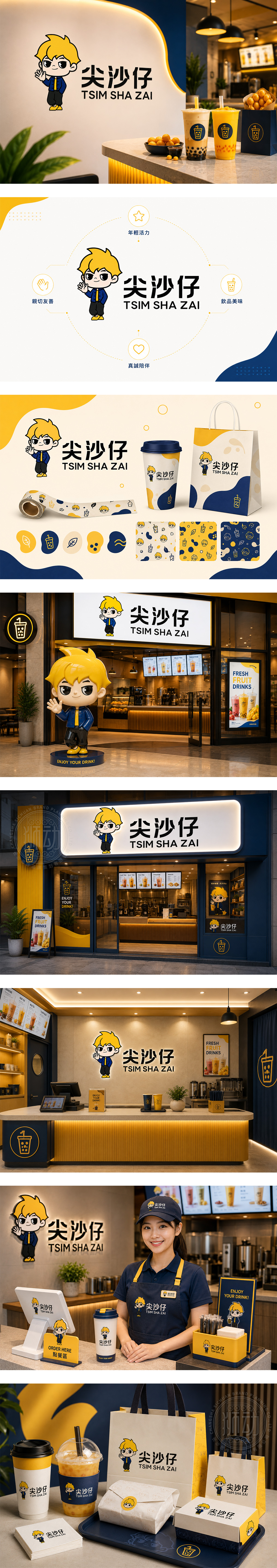 尖沙仔港风小吃饮品年轻化茶饮现制饮品店新茶饮连锁品牌