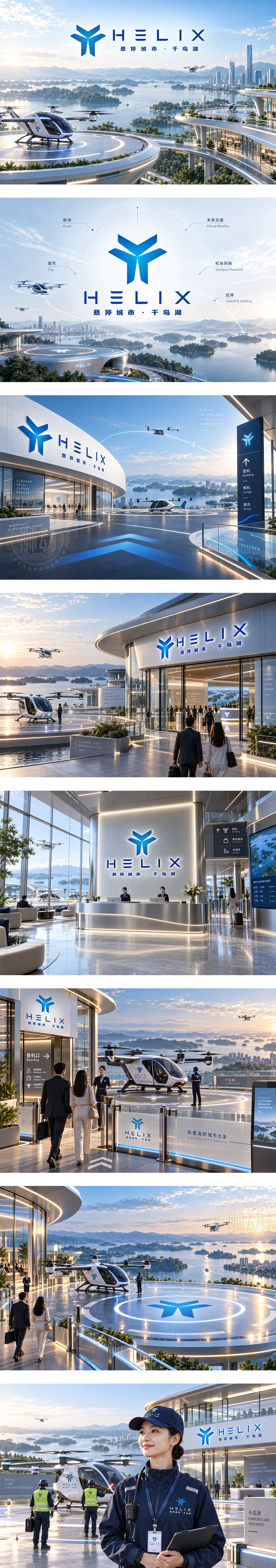 悬停城市·千岛湖低空经济城市空中交通起降坪停机坪飞行汽车未来航空品牌