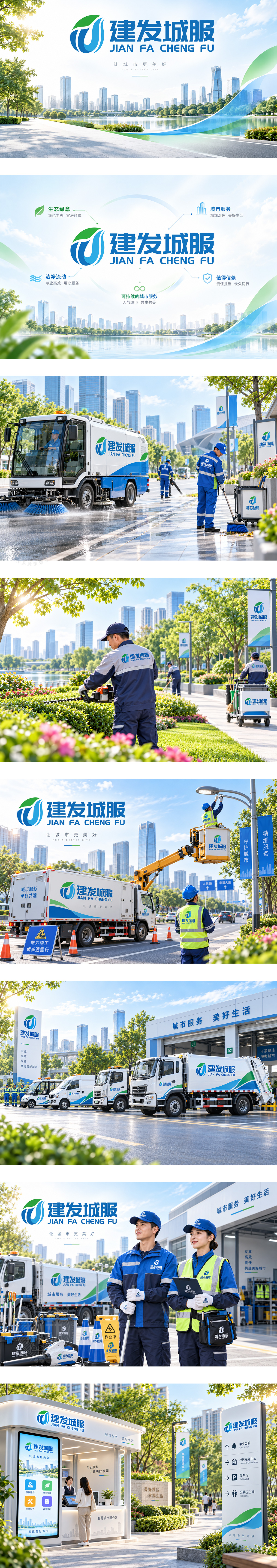 建发城服城市服务市政环卫绿化品牌垃圾分类收运与公共设施运维