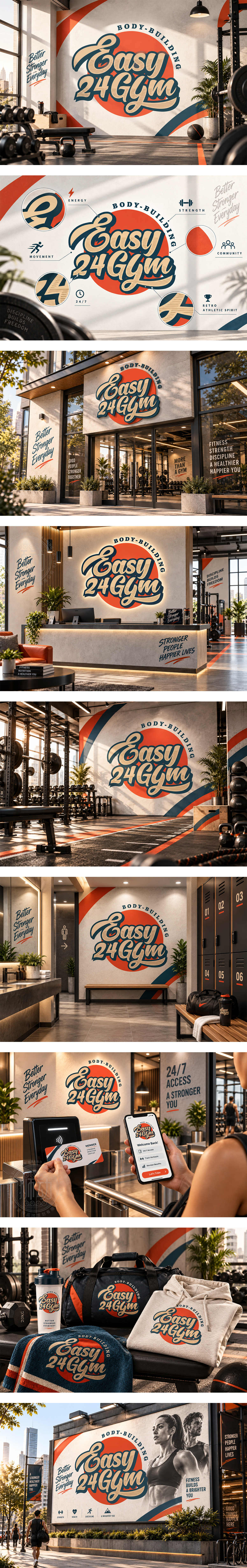 Easy 24Gym健身房24小时健身力量训练铁馆运动俱乐部健身连锁