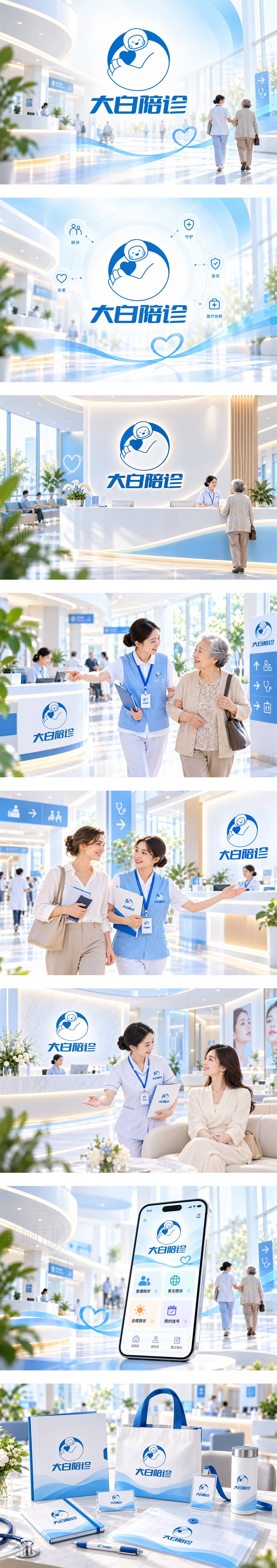 大白陪诊医疗陪诊就医陪护银发照护导医服务专业医疗陪诊服务