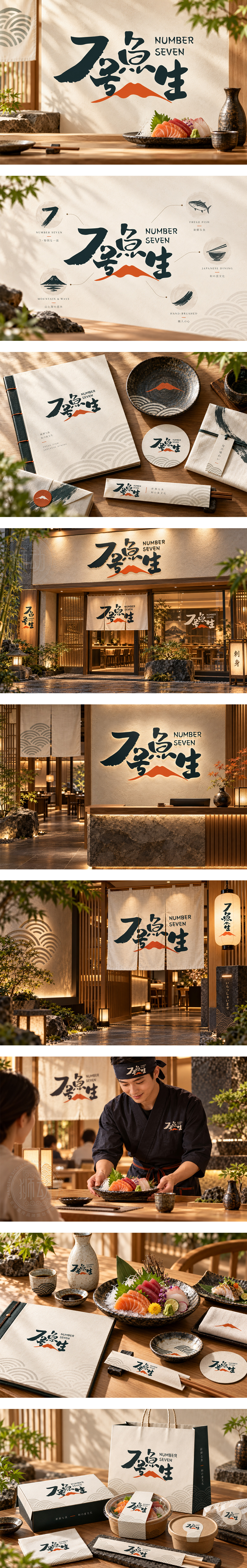 7号鱼生日料刺身鱼生寿司和食日料餐厅和风美学餐饮