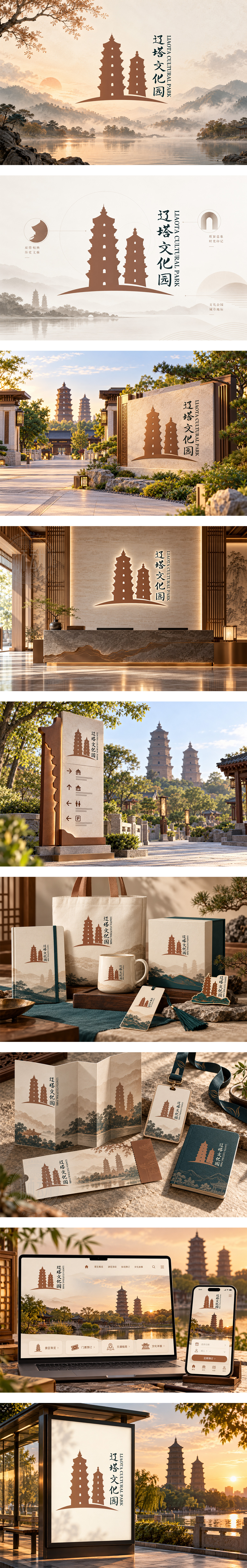 双塔文化公园文旅景区遗址公园城市地标古建旅游文旅品牌